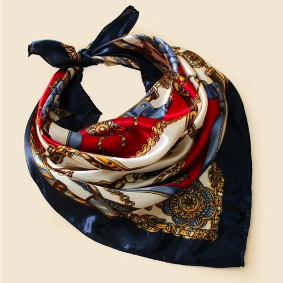 CHAIN PRINT BANDANA SCARF!! - Picture 2 of 5